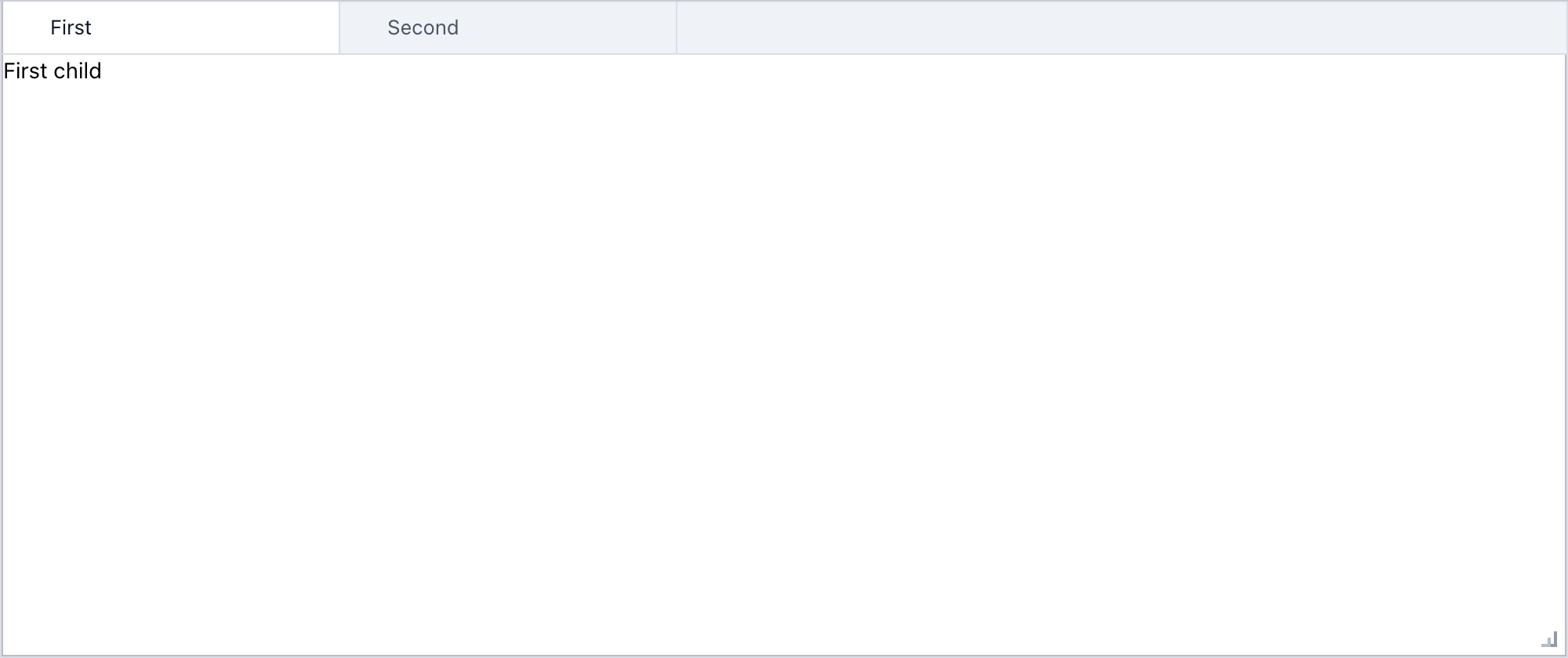 Minimal tabs example rendered in JupyterLab